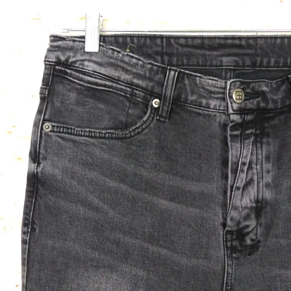 Ksubi Mens 34X32 Van Winkle Hazlow Angst Trashed Jeans Black Button Fly Grunge